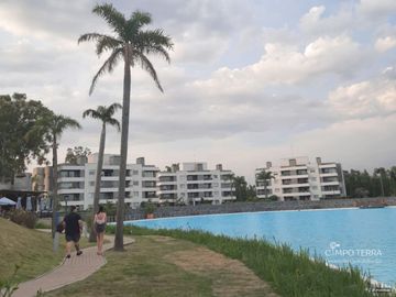 Departamento venta monoambiente, con terraza y cochera en Lagoon Pilar