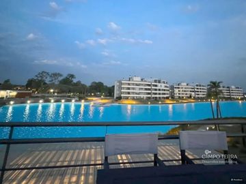 Departamento venta monoambiente, con terraza y cochera en Lagoon Pilar