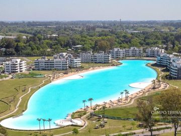 Departamento venta monoambiente, con terraza y cochera en Lagoon Pilar