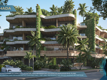 Departamento en La Veleta, Tulum, Quintana Roo CAEN-1066-De