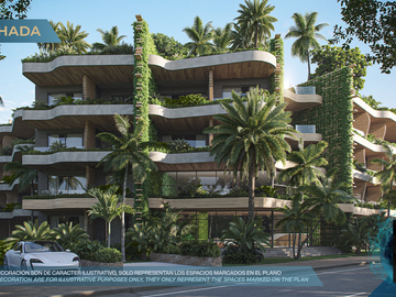 Departamento en La Veleta, Tulum, Quintana Roo CAEN-1066-De