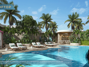 Departamento en La Veleta, Tulum, Quintana Roo CAEN-1066-De