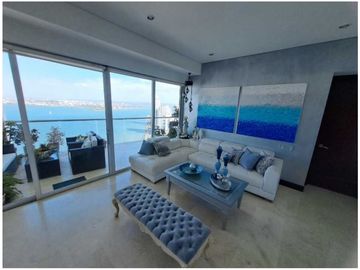 Apartamento Bocagrande sobre la bahia