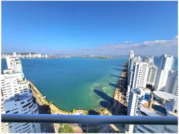 Apartamento Bocagrande sobre la bahia