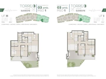 Torres Zafiro Nordelta: Departamento 3 ambientes