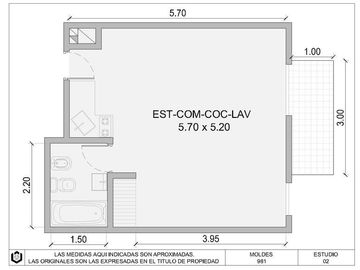Departamento en Belgrano 1 ambiente a estrenar