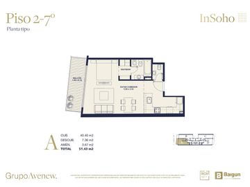Monoambiente en venta en Palermo