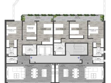 Departamento de 2 dormitorios con balcón a la venta. Amenities