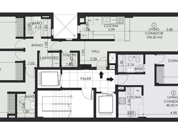 venta departamento 3 dormitorios lourdes