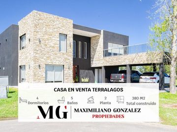 Casa en venta, 6 ambientes. Terralagos, Canning