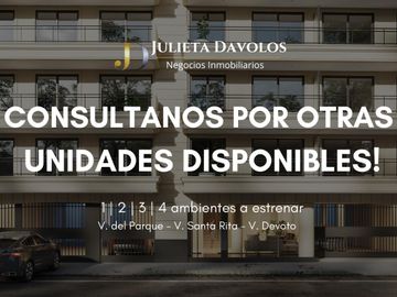 Departamento en  venta de 1 ambiente  Capital Villa del Parque A ESTRENAR