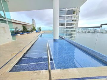 Apartamento Bocagrande sobre la bahia
