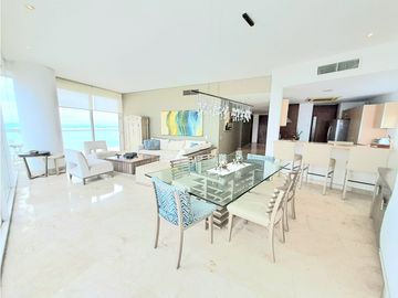 Apartamento Bocagrande sobre la bahia