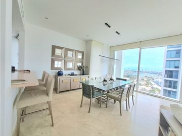 Apartamento Bocagrande sobre la bahia