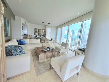 Apartamento Bocagrande sobre la bahia