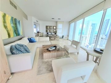 Apartamento Bocagrande sobre la bahia