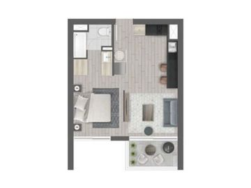 Departamento inversión - 1 Dormitorio - Viña del Mar - Bono pie 5%