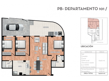 Venta de Departamento, Cuenca, El Batán, Parque del Angel, 105 m²