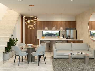 Casa en venta tipo TH al norte de Mérida, en Temozón