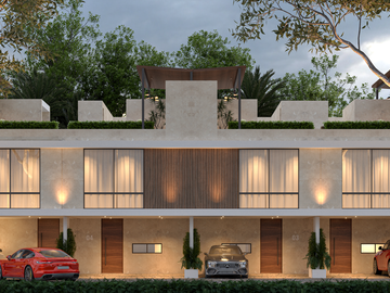 Casa en venta tipo TH al norte de Mérida, en Temozón