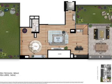 PROYECTO FRENTE A PARQUE PRIVADO MIRASIDRO PENTHOUSE EN VENTA