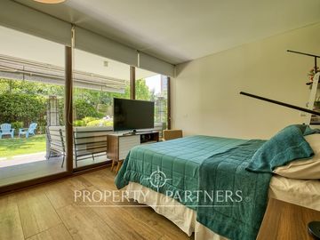 Exclusivo departamento N/O en primer piso con jardín y piscina, Hermanos Cabot
