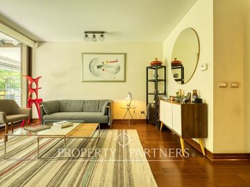 Exclusivo departamento N/O en primer piso con jardín y piscina, Hermanos Cabot