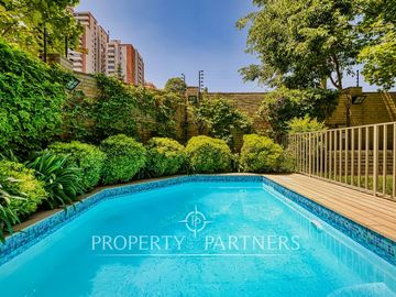 Exclusivo departamento N/O en primer piso con jardín y piscina, Hermanos Cabot