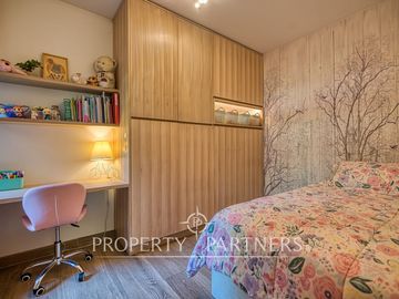 Exclusivo departamento N/O en primer piso con jardín y piscina, Hermanos Cabot