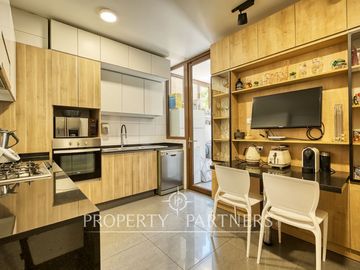 Exclusivo departamento N/O en primer piso con jardín y piscina, Hermanos Cabot