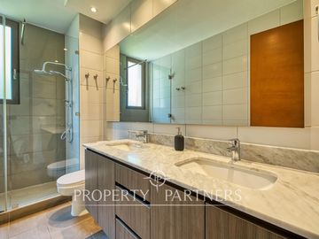 Exclusivo departamento N/O en primer piso con jardín y piscina, Hermanos Cabot