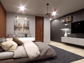 En venta casa de 4 habitaciones en privada residencial en zona norte de Mérida
