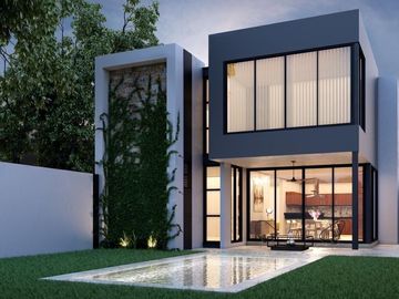 En venta casa de 4 habitaciones en privada residencial en zona norte de Mérida