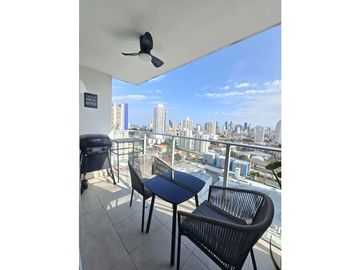 CARRASQUILLA / PH MIDPARK / 83M2 / 2 HABITACIONES / BALCON / AMOBLADO
