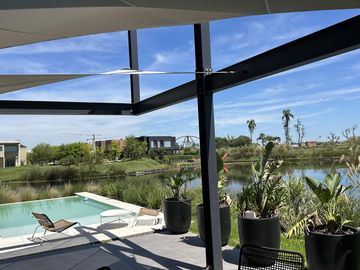 VENTA Casa Barrio Cerrado Acacias-Puertos del Lago-ESTRENAR-LAGUNA-Pileta-Domotica-LOSA RADIANTE