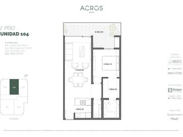 3 ambientes en venta en Villa Urquiza