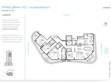 Venta departamento 6 ambientes en La Lucila con vista al río
