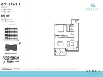 Venta departamento 2 ambientes en Venice, Tigre