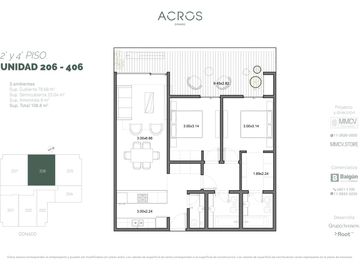 3 ambientes en venta en Villa Urquiza