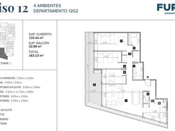 Departamento 4 Ambientes  en Furo Buenavista - Full Amenities