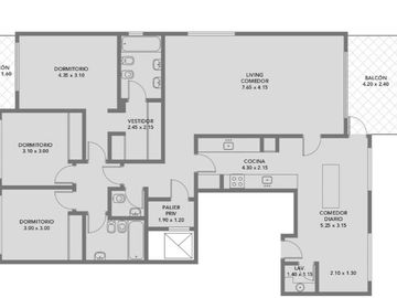 Departamento en  Venta Rio Plaza Puerto Madero
