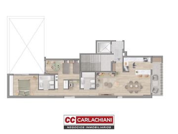 Venta 2 dormitorios con terraza exclusiva - Rioja y Santiago - Financiación