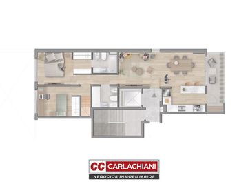 Venta 2 dormitorios con terraza exclusiva - Rioja y Santiago - Financiación