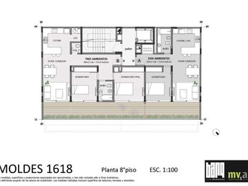 Departamento en Belgrano 1 ambiente  CACTUS MOLDES