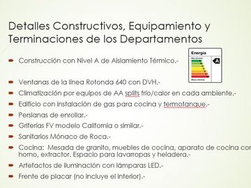 Venta Departamento de 1 y 2 ambientes con patio y/o balcón