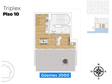 Triplex de 3 Dormitorios en la Mejor Zona de la Ciudad Guemes 2000