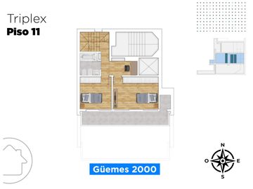 Triplex de 3 Dormitorios en la Mejor Zona de la Ciudad Guemes 2000