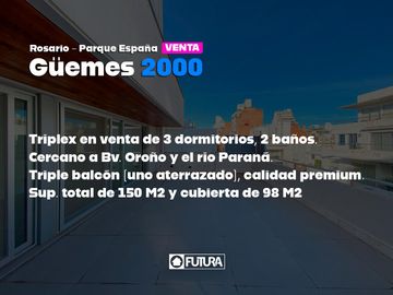Triplex de 3 Dormitorios en la Mejor Zona de la Ciudad Guemes 2000