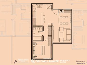 VENTA Departamento 1 dormitorio, 55m2, financiación, Bariloche.