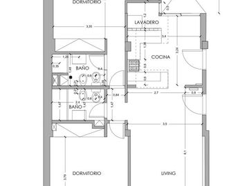 VENTA - Departamento reciclado - 2 Dormitorios - 2 Baños- Centro, Rosario